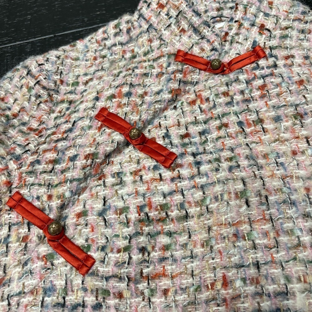Elephant and Giraffe Long Sleeve Tweed Jacket - Picture 7 of 10